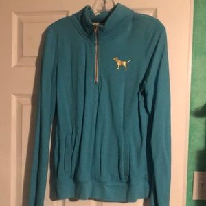 PINK quarter zip pullover